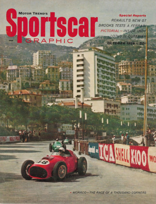 SPORTS CAR GRAPHIC 1959 OCT - LOTUS 17, KEN MILES, VOISIN, H-A 3000